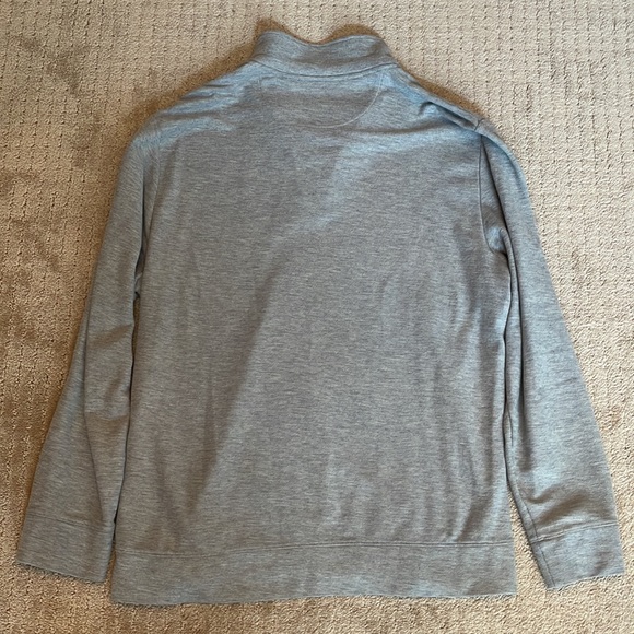 Vineyard Vines Saltwater Quarter zip gray 100% cotton pullover - Picture 3 of 4